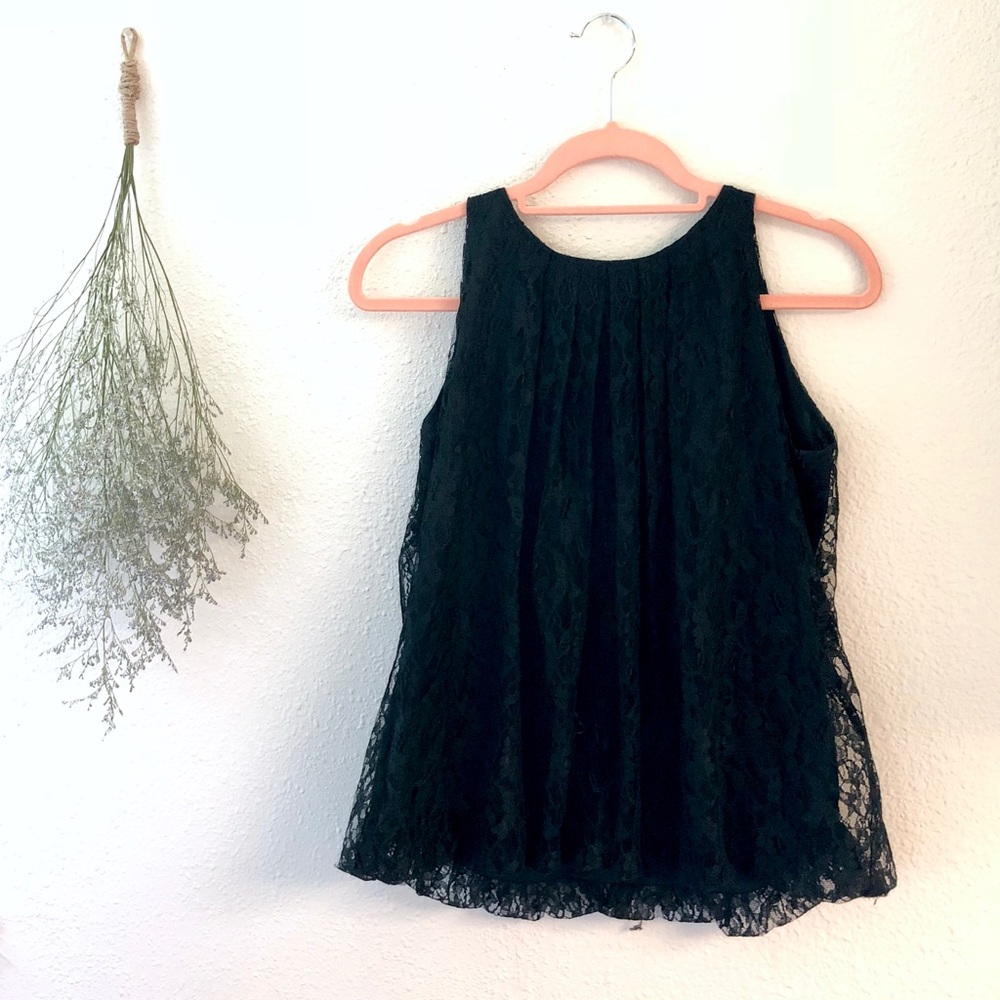 Black lace top